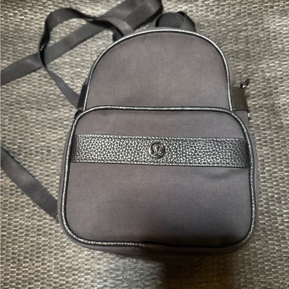 lululemon Now and Always Mini Black Backpack